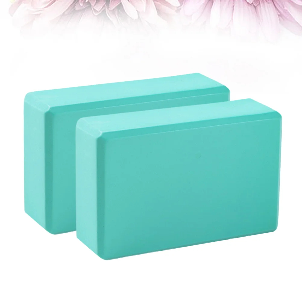 2PCS EVA Material Yoga Brick Thickening Fitness Yoga Brick Yoga Dance Practice Brick Multi-purpose Yoga Dance Supplies for Home