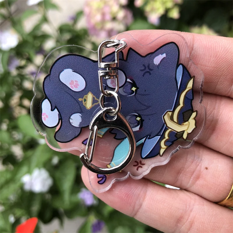 Game Impact Wanderer Cosplay Keychains Acrylic Pendant Xmas Gift