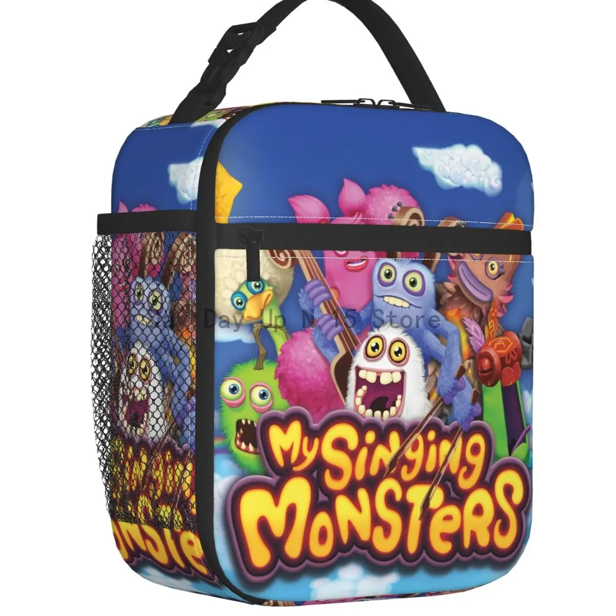 My Singing Monsters Characters Insulated Lunch Bag Leakproof Cartoon Anime Game Cooler Thermal Lunch Tote Kids School Children