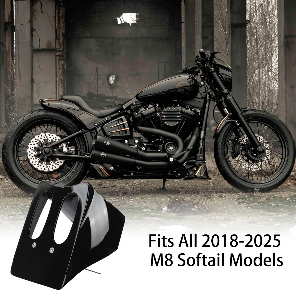 

2018-2025 Harley M8 Softail Rear Spoiler - FRP Fiberglass Rear Wing Compatible Fat Bob FXFB/FXFBS, for Cruiser Motorcycle