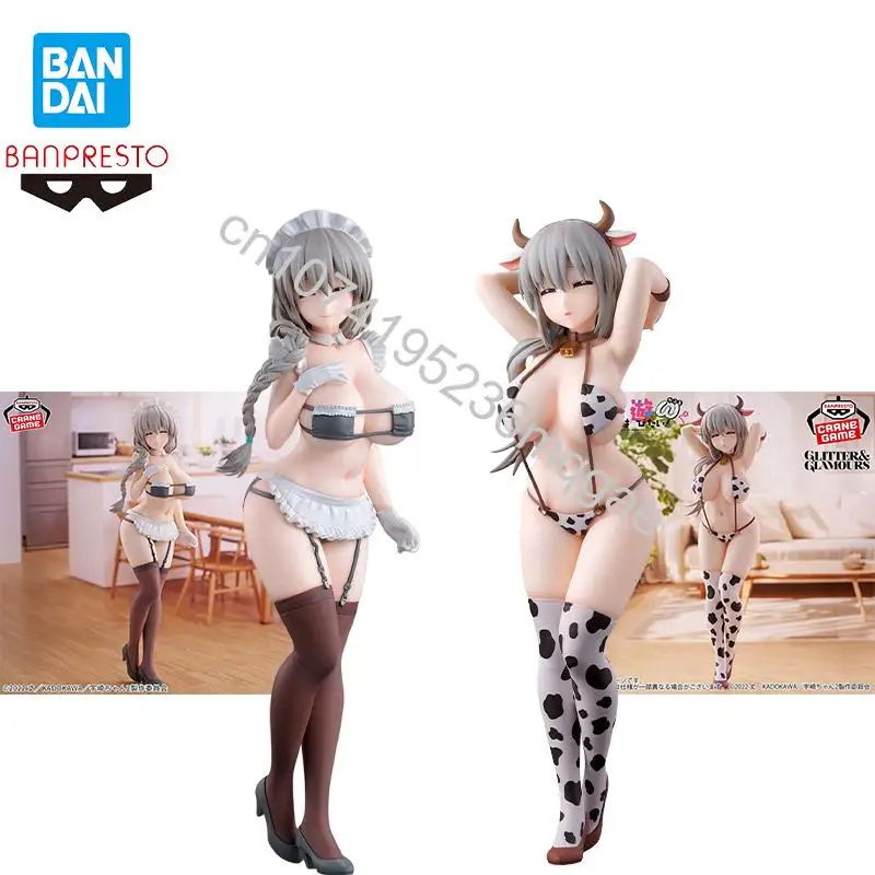 

Оригинальный Banpresto Uzaki-Chan Wa Asobitai! Uzaki tsuki Glitter & Glamours 27 см аниме фигурка модель игрушка подарок на день рождения в наличии