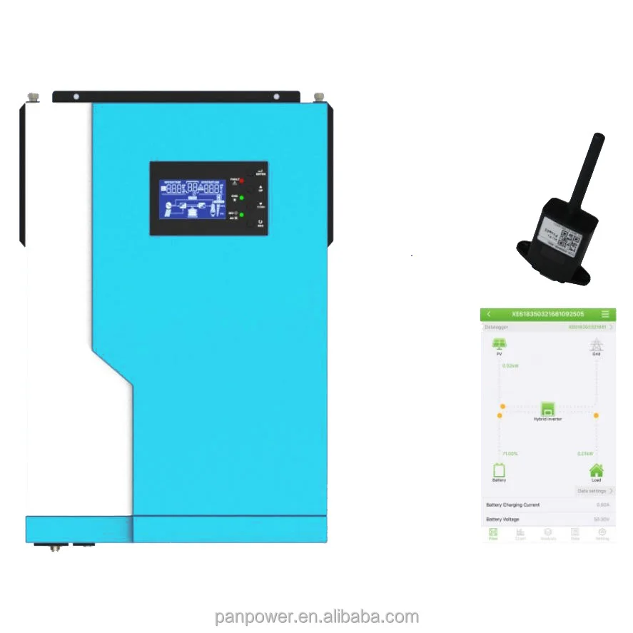 Off Grid 5.5KVA onda sinusoidal pura 5500W alta frecuencia 48VDC 230VAC 5.5KW inversor Solar híbrido incorporado 100A MPPT