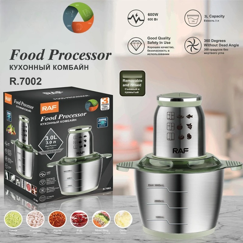 

Электрическая мясорубка из нержавеющей стали стандарта ЕС, двухскоростной домашний кухонный блендер