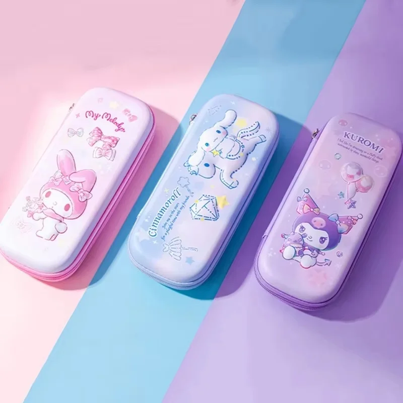 

Sanrio Pencil Case Cinnamoroll Kuromi Melody Student Large Capacity Pen Box Pencils Bag Pen Case Stationery Box School Supplies