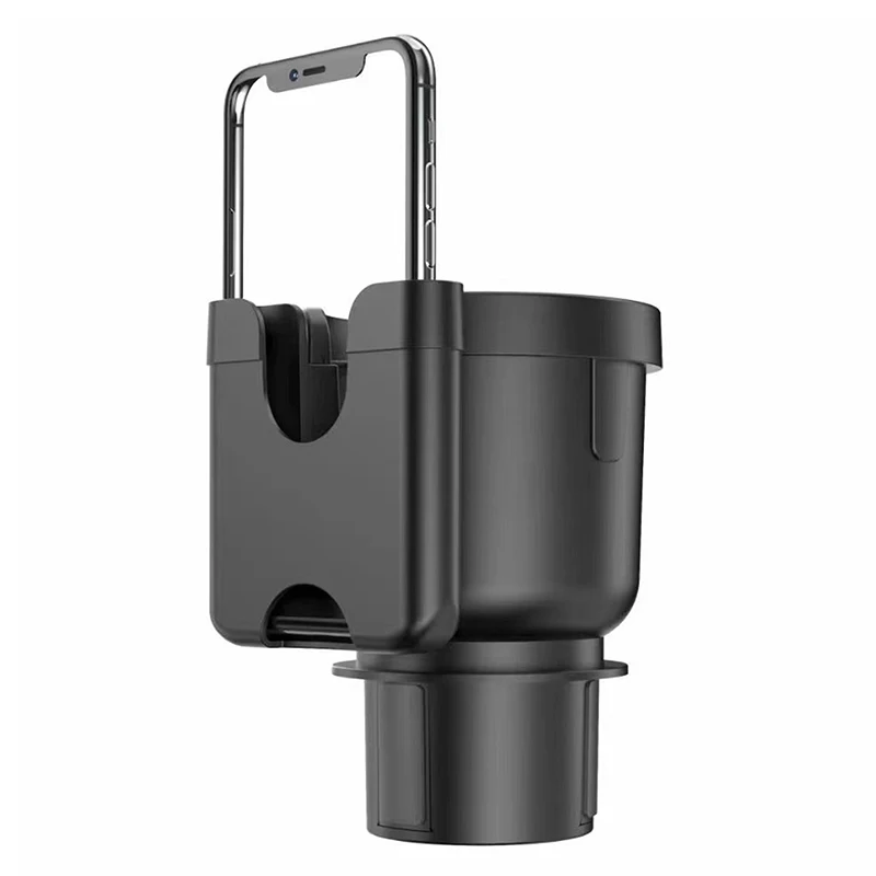 

2-in-1 Car Cup Holder And Mobile Phone Stand Multipurpose Bottle Organizer Holder Expander Adapter for Vehicle Interior