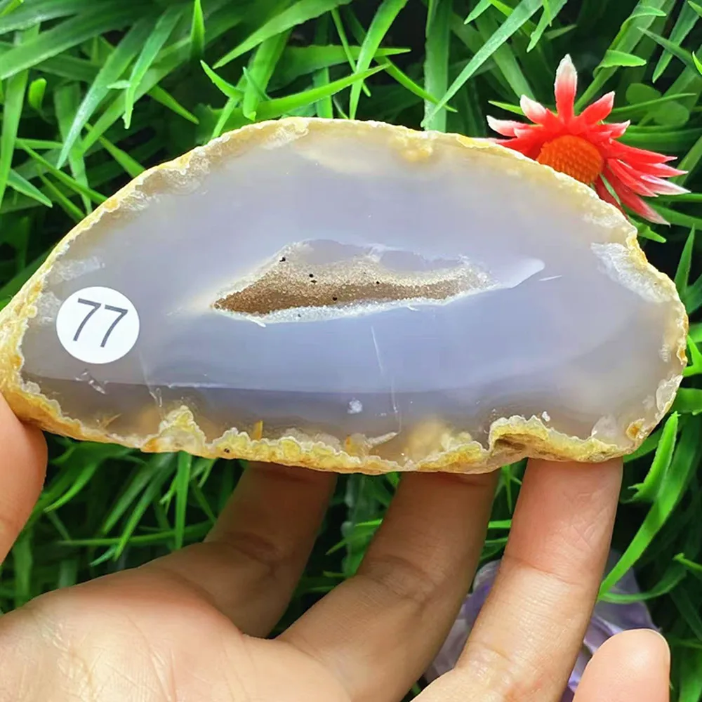 Natural quartz crystal agate crystal hole Chakra home decor gift