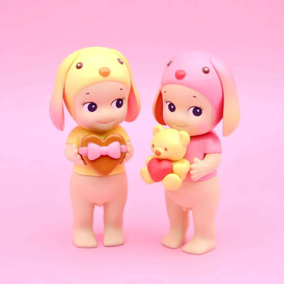 핫 애니메이션 러브 엔젤 기프트 시리즈 블라인드 박스 엔젤 인형 귀여운 PVC 수제 사무실 장식품 발렌타인데이 선물