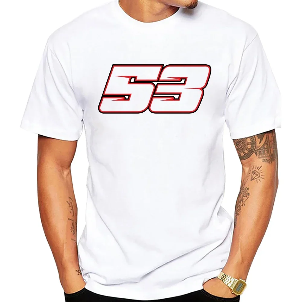 Tito Rabat número 53 GP camiseta de carrera hombres de manga corta aventura Hip Hop niño Casual blanco Tops motocicleta jinete camisetas
