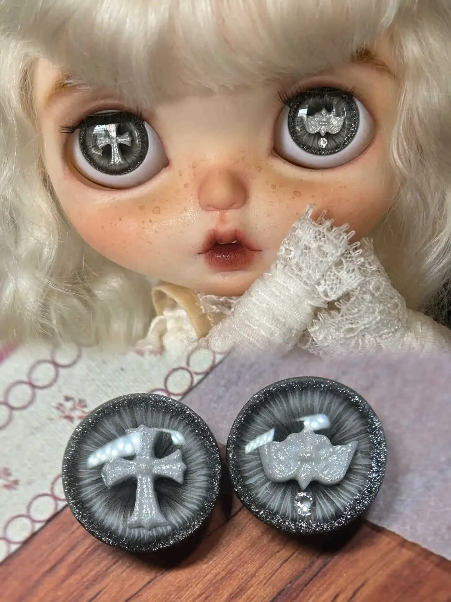 YESTARY Blythe Dolls 14mm Eyes BJD Doll Accessories For Toys Diy Handmade Magnet Drop Glue Eye Piece For BJD Dolls Eye Pieces