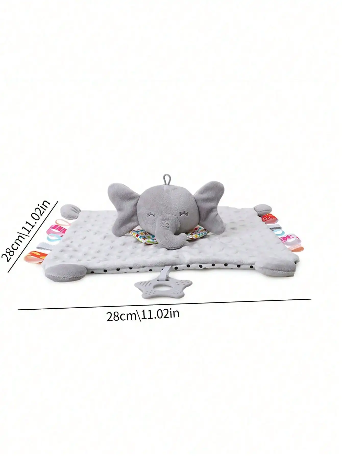 طفل محشوة الحيوان بطانية أمان مع عضاضة محبوب لطيف تكبب بطانية أفخم العلامات لعبة Snuggler بطانية للطفل الرضيع #5