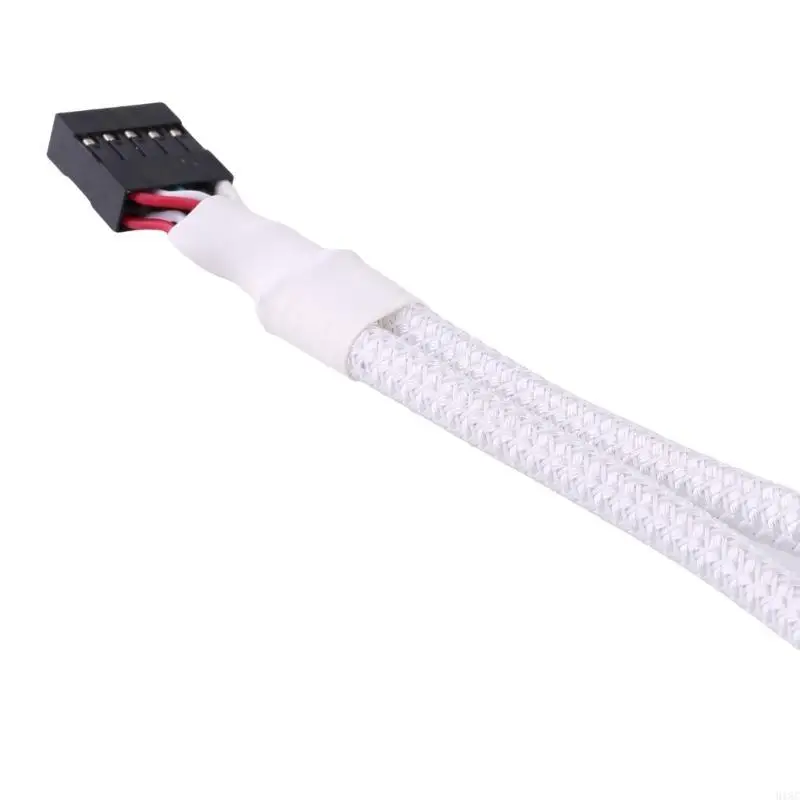 

Professional USB 2.0 9 Pin to Dual 9Pin Shielded Cable Improves Stability for Laptops Desktops Protector