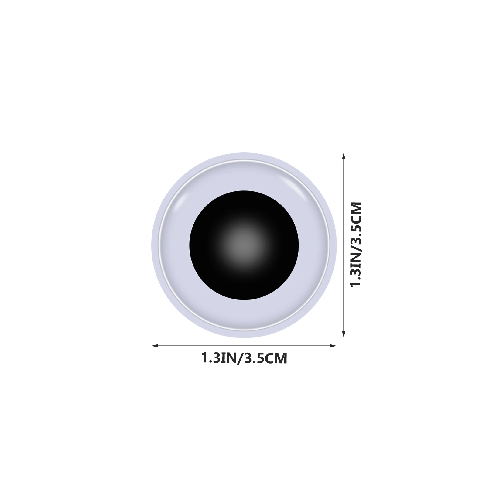 

200 Pcs Craft Eyes Self Adhesive Eyeball Black Eyeballs for Crafts Sticker Baby