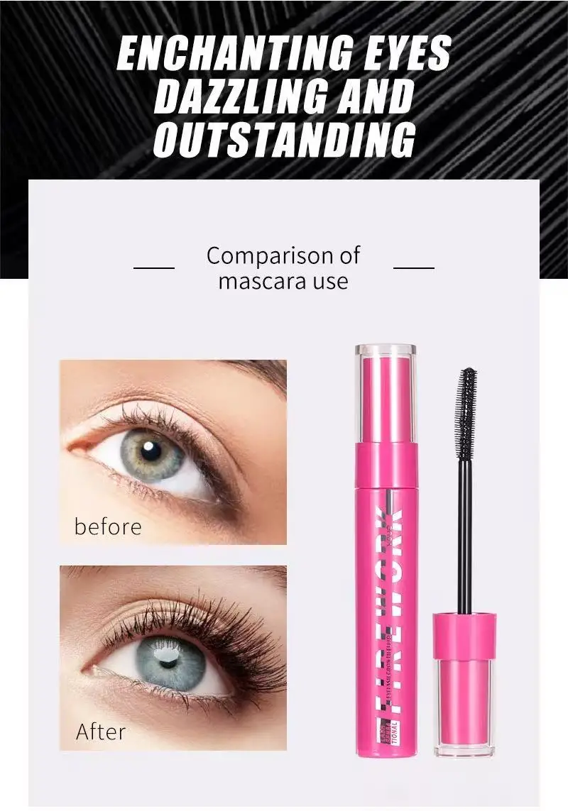 Nuova mascara waterproof con proprietà arricciate, allunganti, volumizzanti e antimacchia per le ciglia