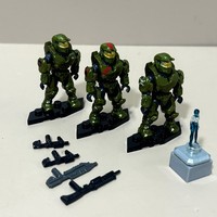 Mega Bloks Construx Universe Series Red Team Warthog Rescue Spartan Jerome Douglas Serina Soldier w/ Rifle Figures Toys