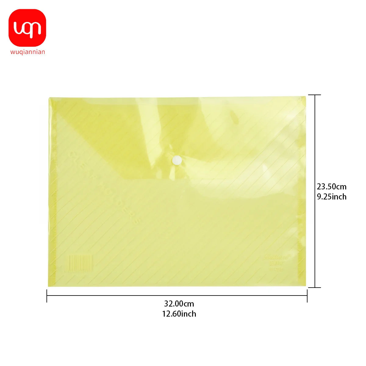 أكياس تخزين المستندات عالية الجودة WQN 5/10/15/20 قطعة مع زر كبس، شفافة، مناسبة للمستندات اليومية والمكتب