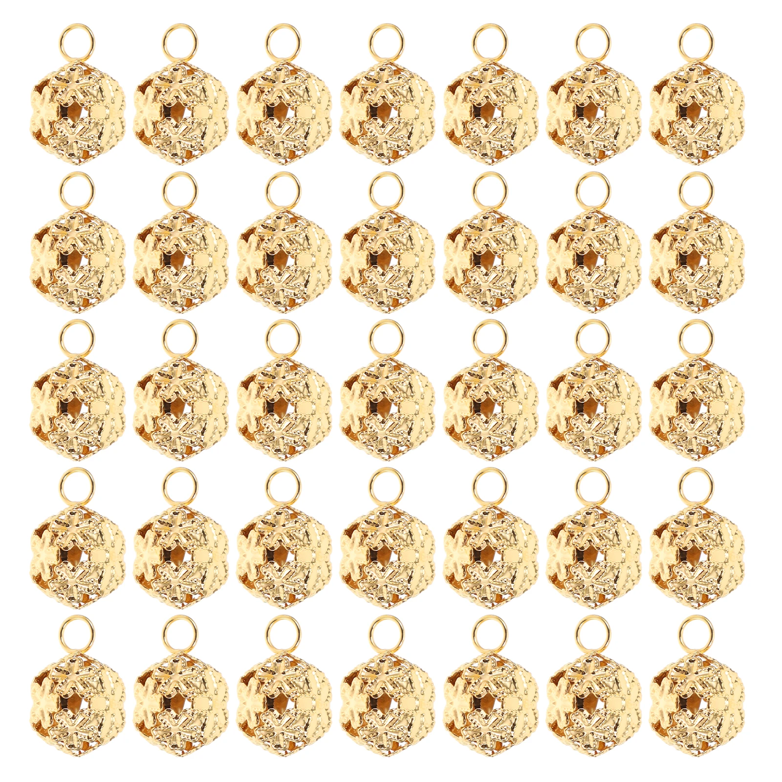 

100 Pcs Mini Iron Bells for DIY Projects Key Chain Accessories Wind Chime Christmas Wedding Hanging naments