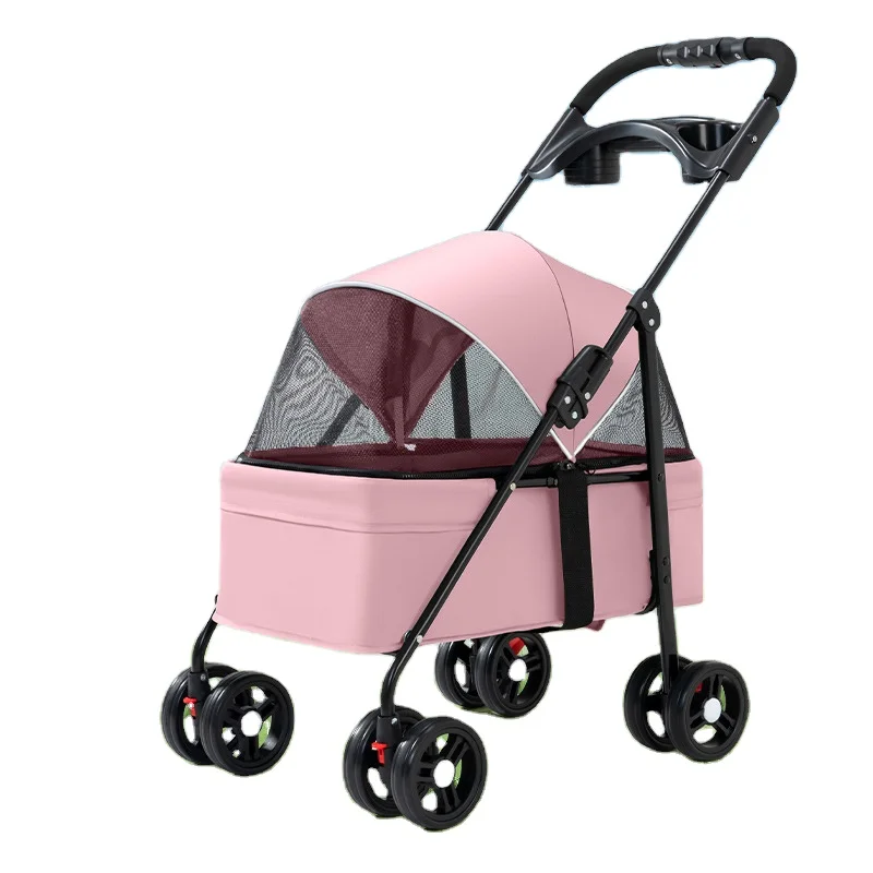 

Small Animals Carrier Pet Stroller Travel 4 Wheels Pet Strollers for Dogs