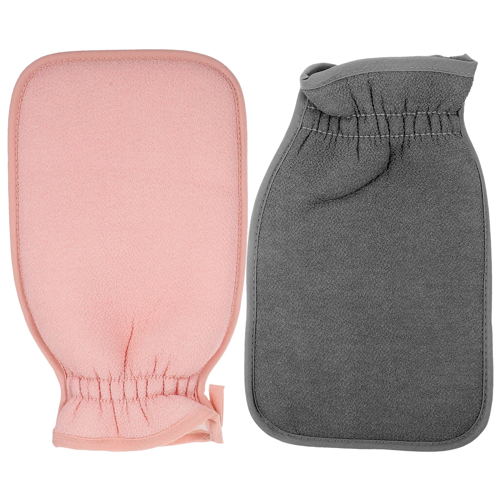 2 Pcs Clean Bath Towel Exfoliating Gloves Shower Washcloths Frosted Body Scrubber Fabric Man