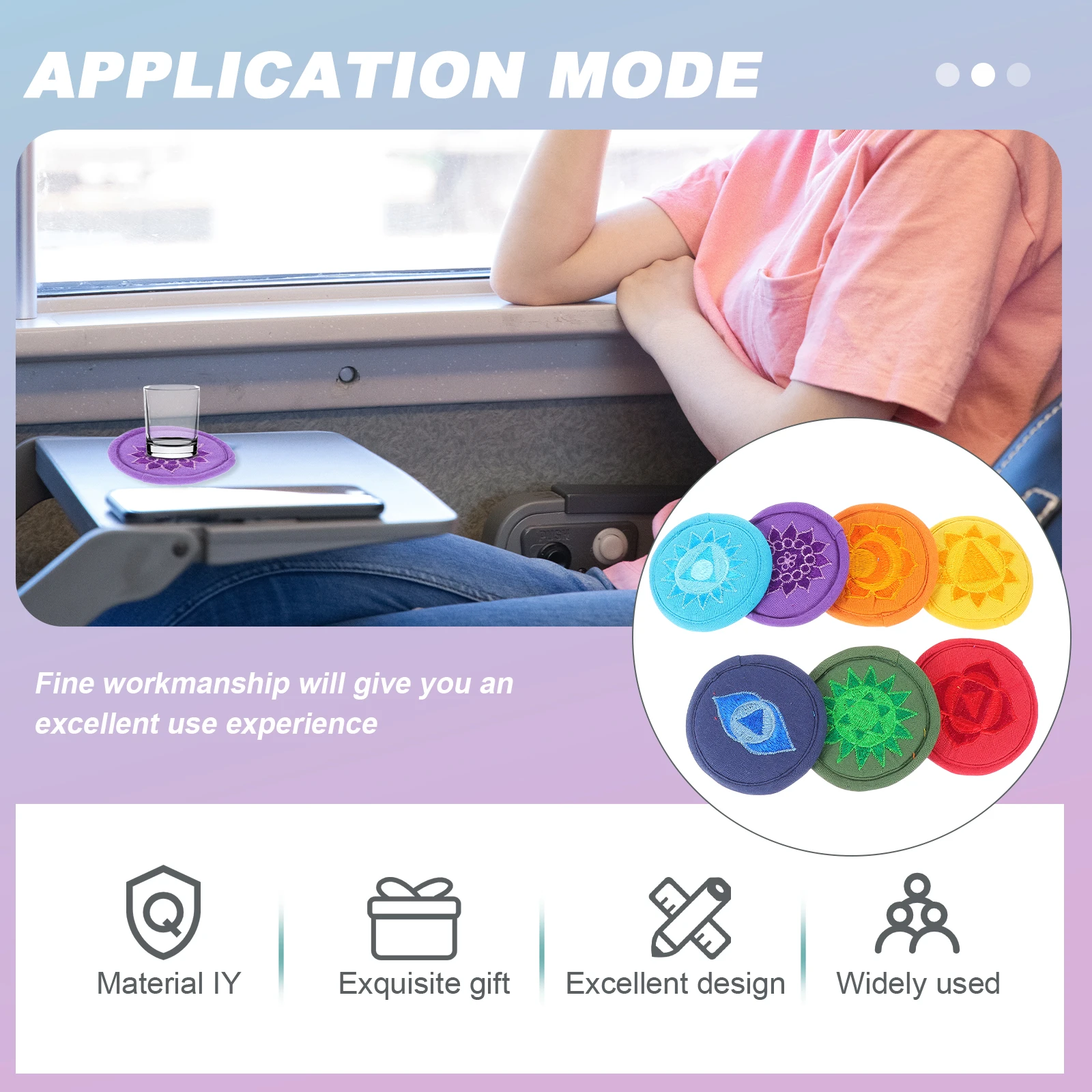 

7 Pcs Accessories Buddha Sound Bowl Cushion Prayer Cloth Singing Pillow Root