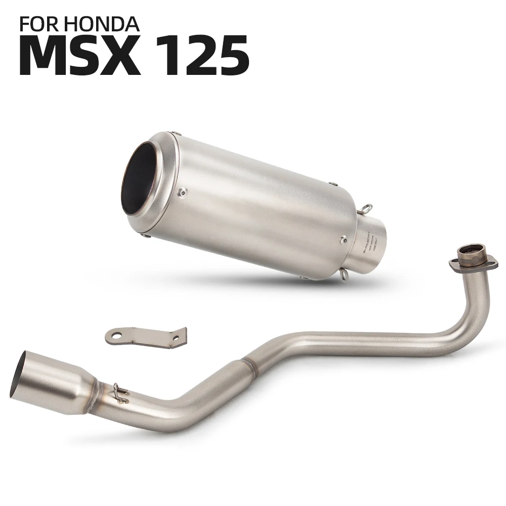 

Motorcycle Exhaust Escape System Full Stainless Front Link Pipe Muffler DB Killer Slip On For Honda GROM MSX125 MSX 125