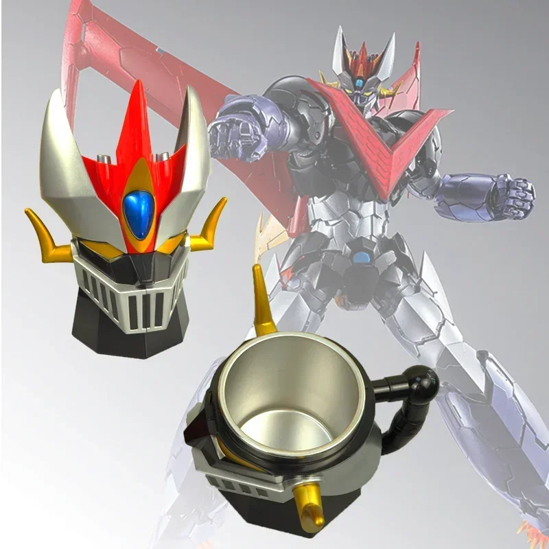 

MAZINGER Coffee Mug Anime Super Robot Mazinger Mugs Anime Thermos Cup Cartoon MAZINGER Mugs with Lid Office Milk Cups Drinkware