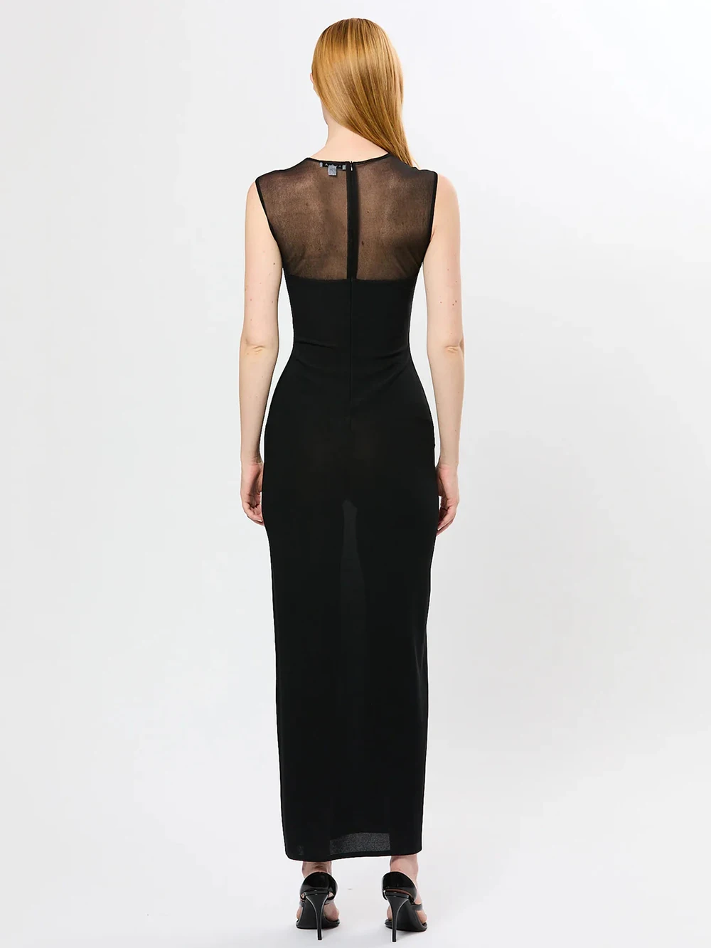 فستان سهرة أنيق شبكي مرقع بدون أكمام للحفلات والنوادي فستان مثير بمنظور ضيق ملابس صيفية لعام 2025 #5