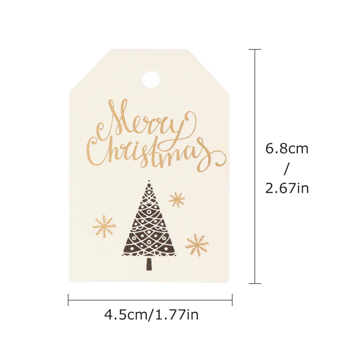 

100 Pcs Christmas Tree Bookmark Card Cardstock Bookmarks Present Tags for Gifts
