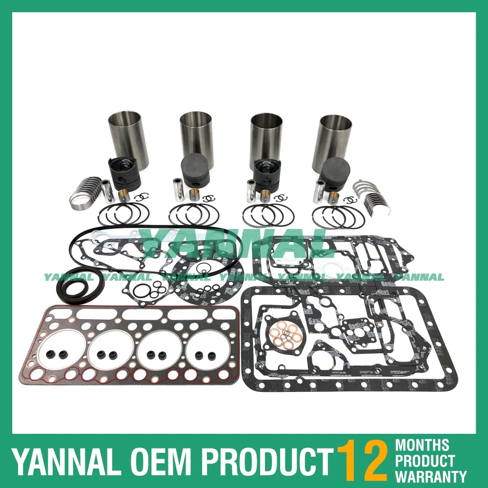 

Cylinder Liner Kit With Gasket Set Bearing For Kubota V1500 Engine Spare Parts