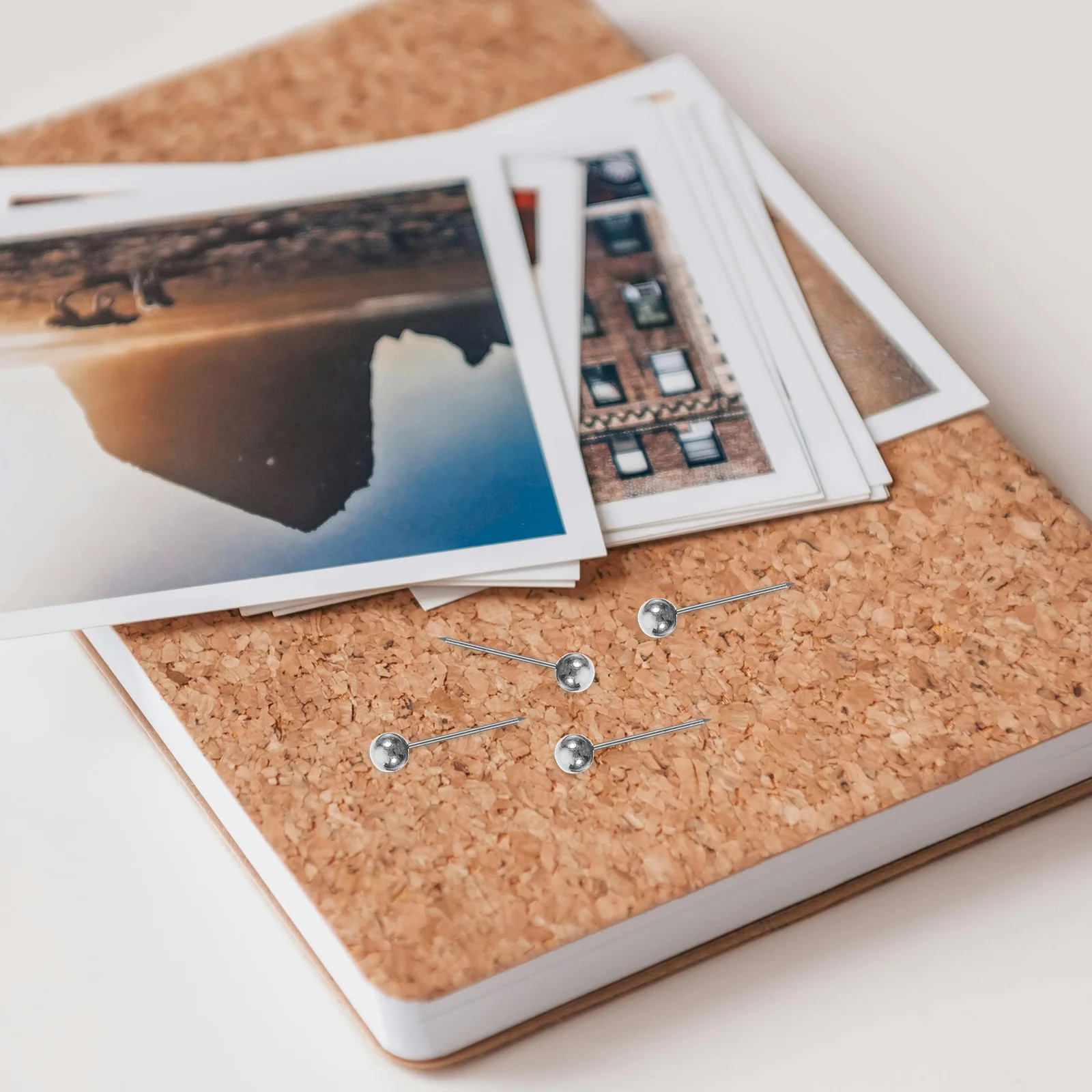 200 قطعة كرة بلاستيكية رئيس دبابيس ضغط الثقيلة خريطة مستديرة بمناسبة المسامير الفولاذ المقاوم للصدأ لجدار لوحة الفلين مكتب المدرسة