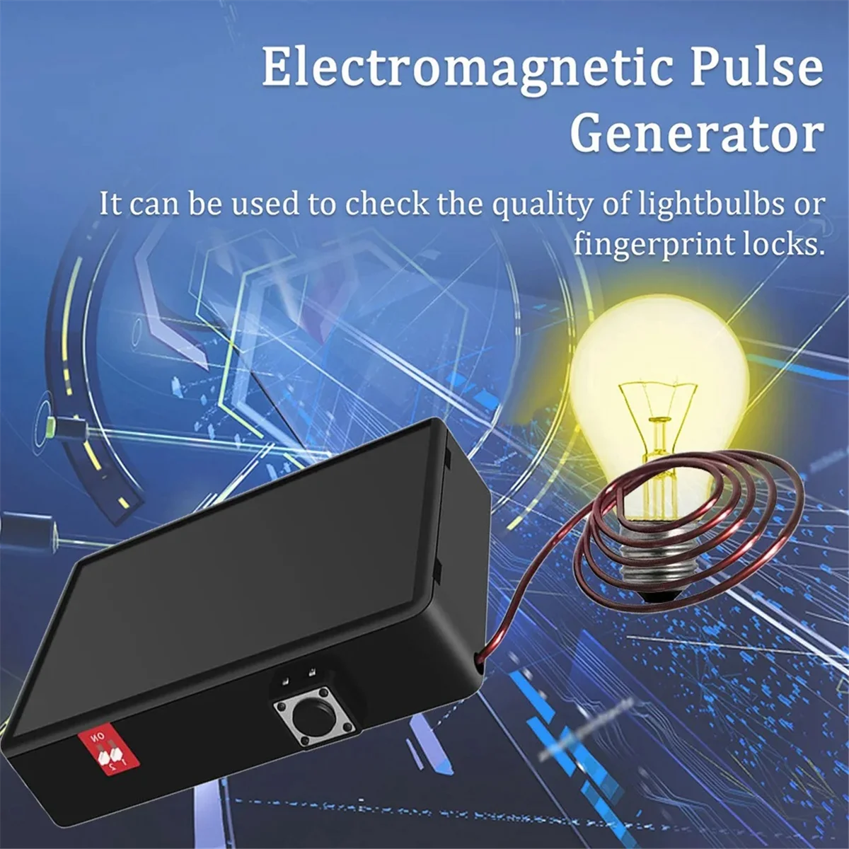 150MHz 95W Multifunctional High Frequency Generator Electromagnetic Pulse Generator Transmitter EU Plug Black