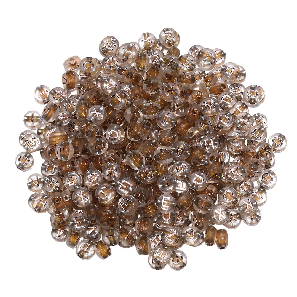 4 pçs 4 sacos diy acrílico espaçador contas para pulseira fazendo artesanato crianças jóias decoração alfabeto carta contas acessórios artesanais