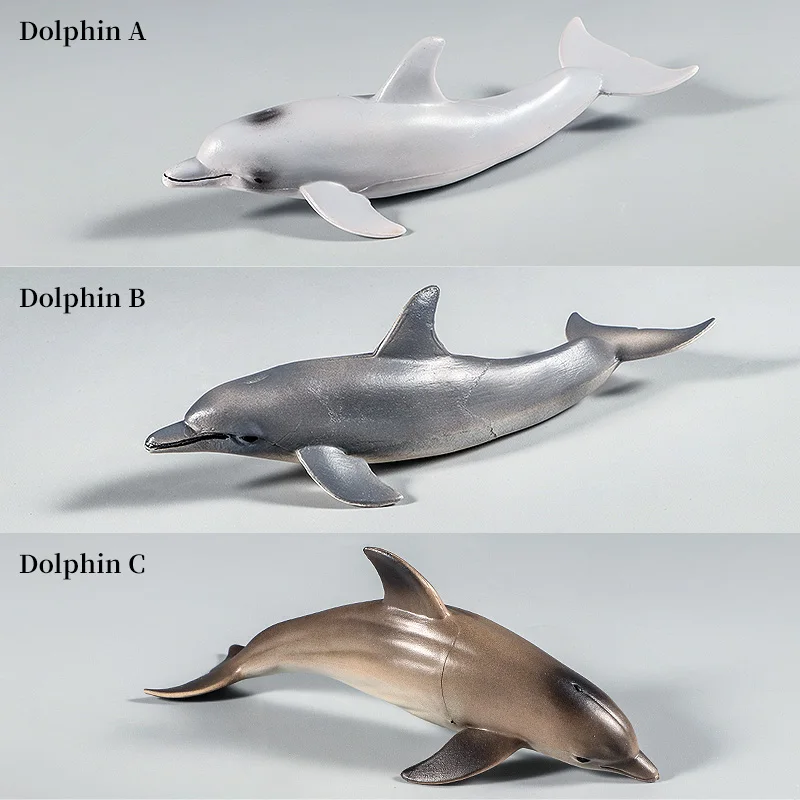 

Ocean Marine Animal Underwater World Dolphin Action Figures Sea Life Model PVC Educational Kids Toy