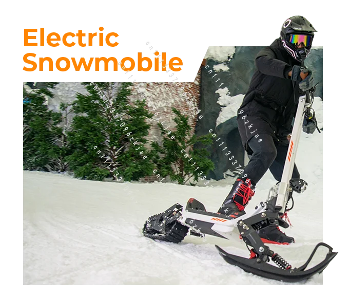 

Riding'times G63 DIY 20.8ah 30ah 1800w Electric Snow Sled Ski Scooter Fold Skate Board Outdoor Snow Scooter 3in1
