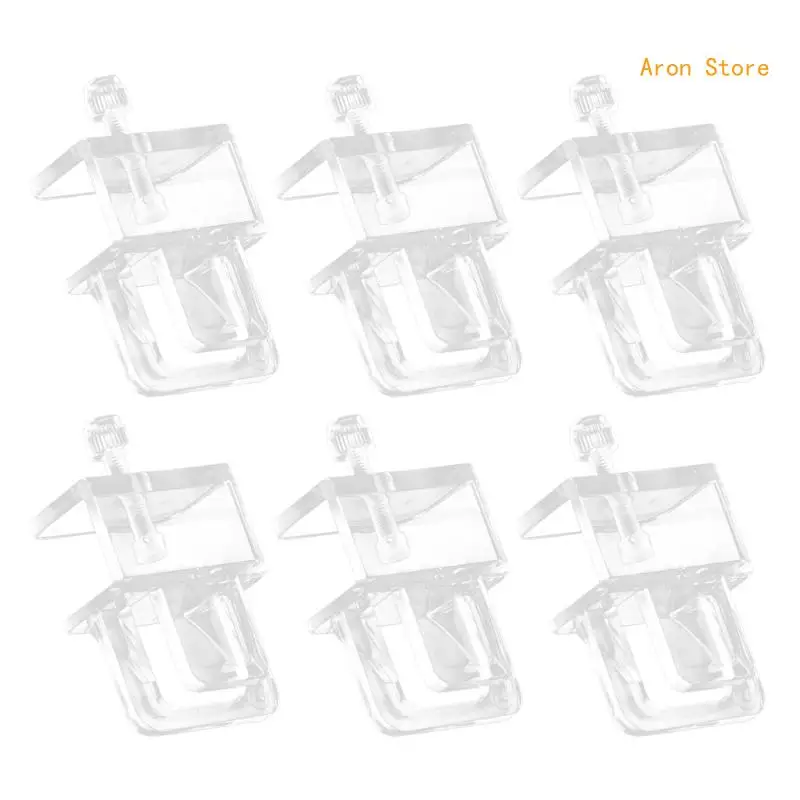 

Aquarium Accessories Fish Clear Landscape Holder DIY Protective Clip Anti-Escape Acrylic Replacement Net Holder H3CF