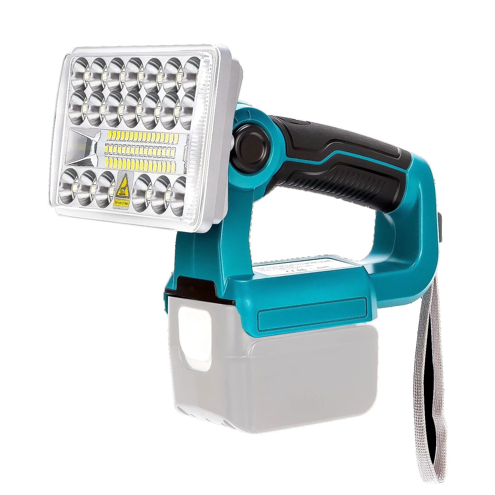 18W 2000LM LED Work Light for Makita 18V Battery Cordless Flashlight Portable Flood Light with USB Port (No Battery)