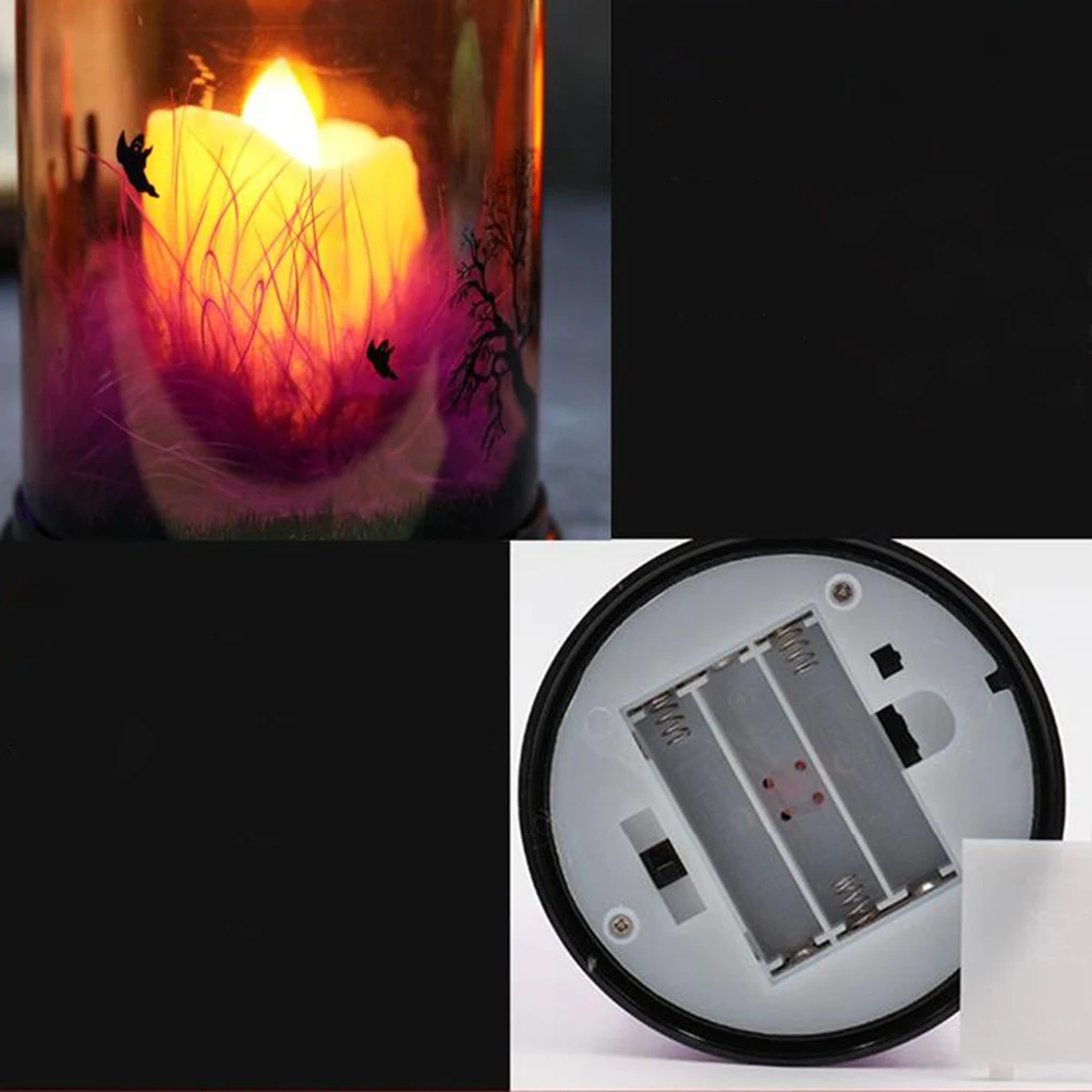 

Halloween Pumpkin Clear Dome Table Lantern LED Portable Decorative Lamp for Party Home Festive Ambience Table Lantern