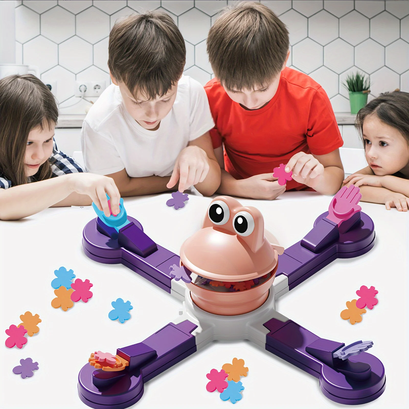 Jeux de réunion de famille, dinosaure grenouille, M. Jeux de bouche, Jeux de bouche, Petites grenouilles aventureuses