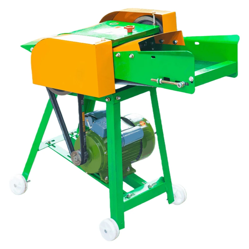 New Type Small Electric Chaff Cutter Feed Crusher Grass Cutting Machine For Cattle Farm Silage With High Safety 600kg/h Capacity