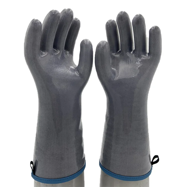

Food Grade Liquid Silicone Heat Resistant Gloves Oven BBQ Kitchen Non-Slip Oven Mitts Gloves for Kitchen