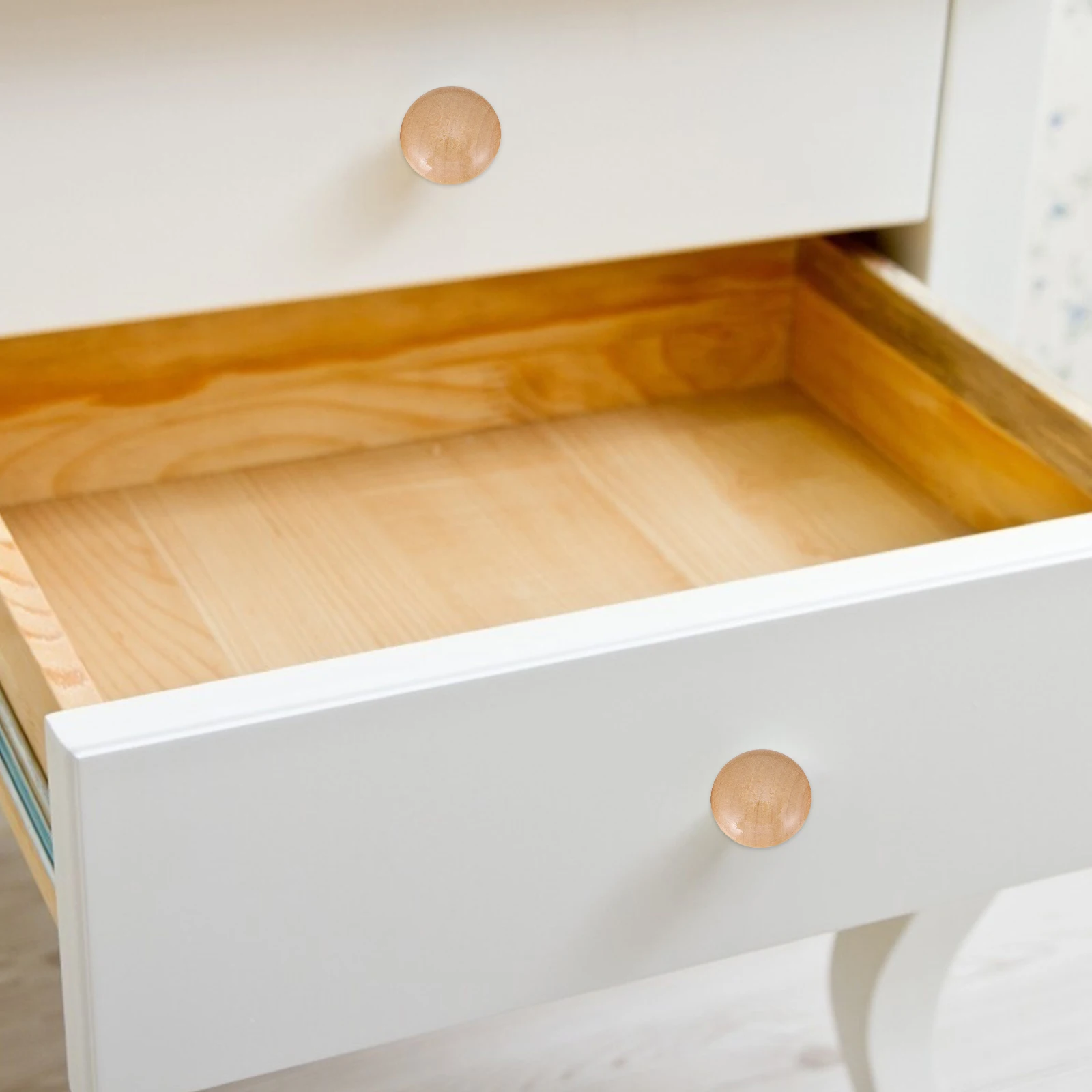 

12 Pcs Knob Solid Wood Handle Kitchen Cabinets Matte Knobs Retro Furniture Handles for Drawers