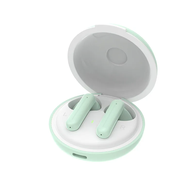 DM06 Wireless Bluetooth Earphones Stereo Sound Fashion Color Collision Charging Case Design Double Ear Stereo Sound