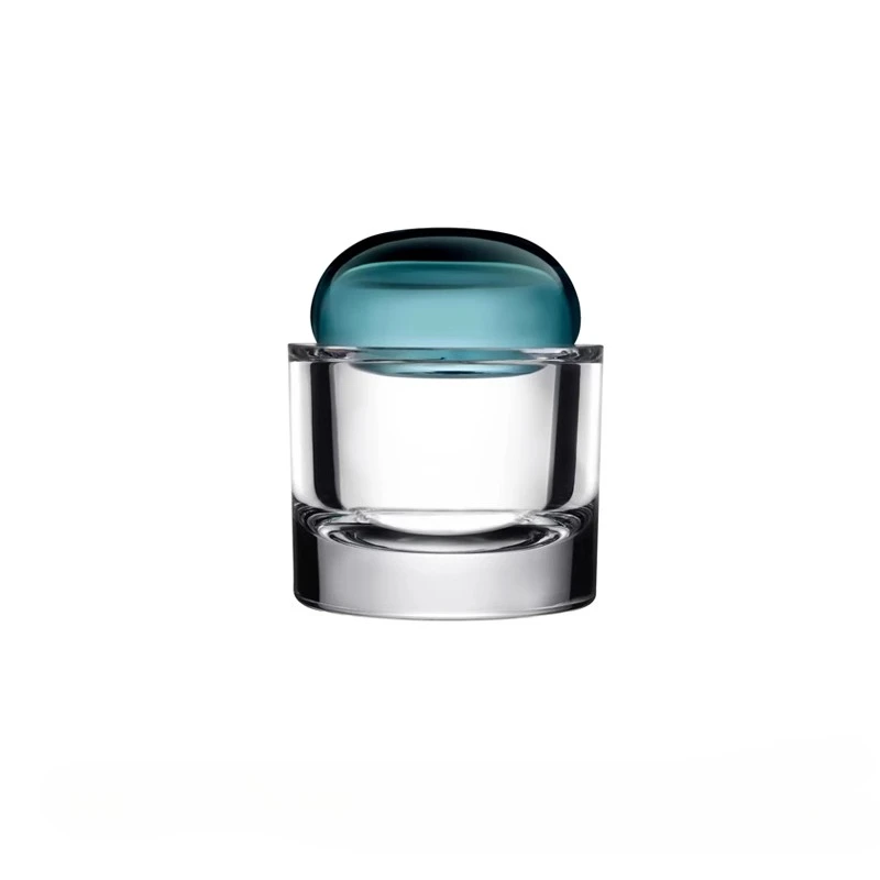 

Suitable for Nude Ecrin with Lid Storage Jar Crystal Glass Dust-proof Creative Household