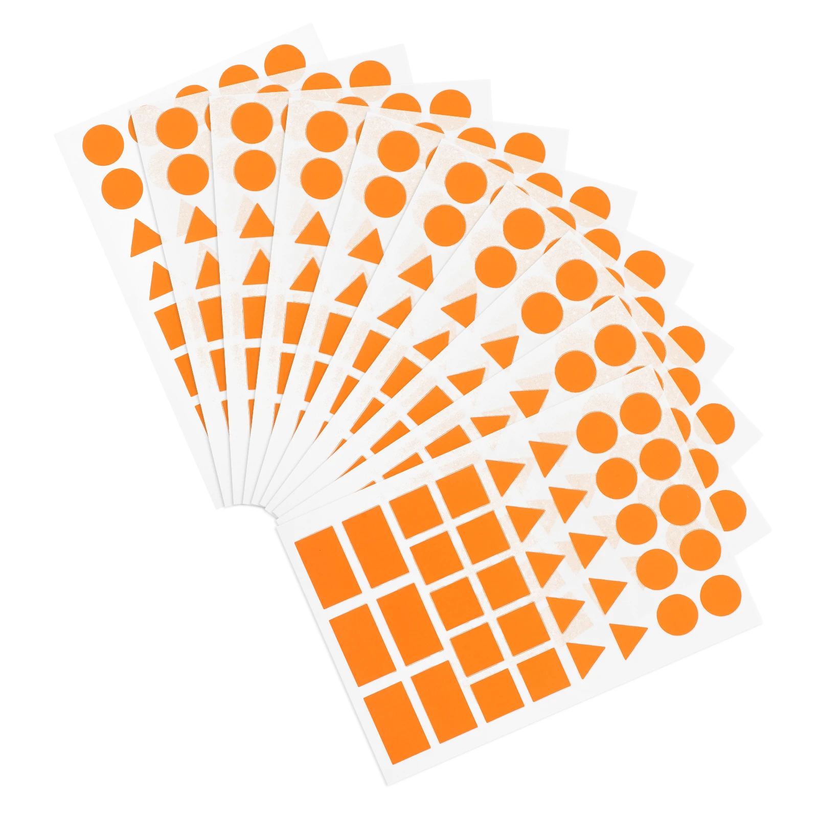 

Гибкие оранжевые клейкие этикетки, треугольные, квадратные, прямоугольные, круглые, разные формы для организации ремесел, образовательных мероприятий