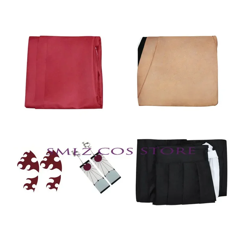 Disfraz de Cosplay de Anime Tsugikuni yoriachi, Kimono, uniformes rojos para Halloween, conjunto de Peluca de utilería