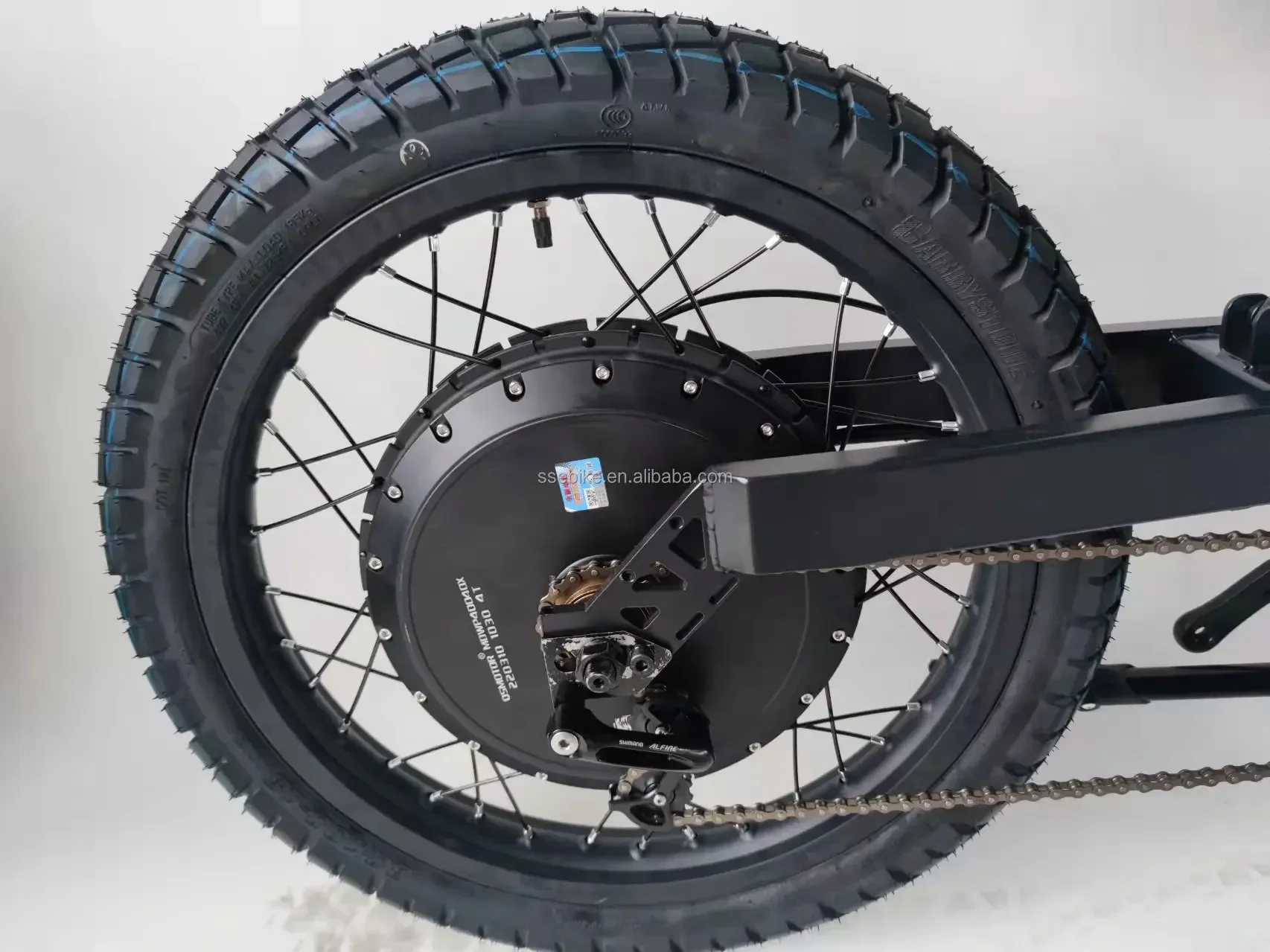 QS273 Electric Motorcycle/Bicycle Conversion Kit with 8000W/12000W/15000W Hub Motor Power Supply by Lithium Battery LED Display