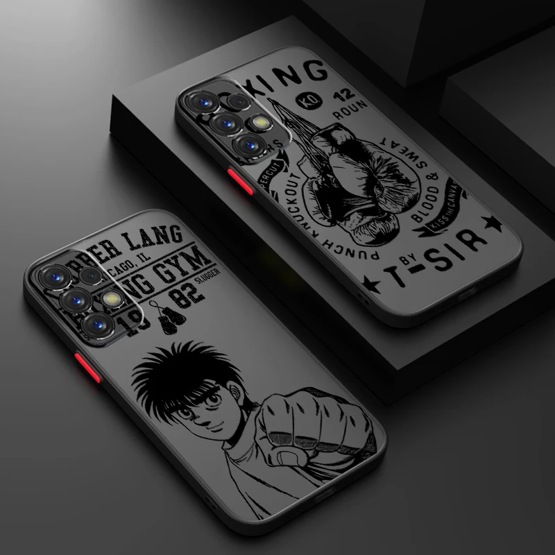 

Boxing Hajime No Ippo Anime Art Frosted Translucent For Samsung Note 20 A35 A03 A54 A31 A22 A34 A14 A24 A04 A55 5G Cover