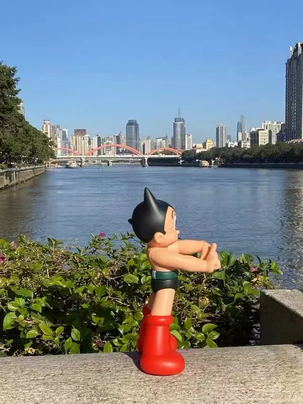 26CM Astro Boy Mighty Atom Large Figure Tetsuwan Atom Movable Anime Action Figures Soft Adhesive Collection Toys Holiday Gifts