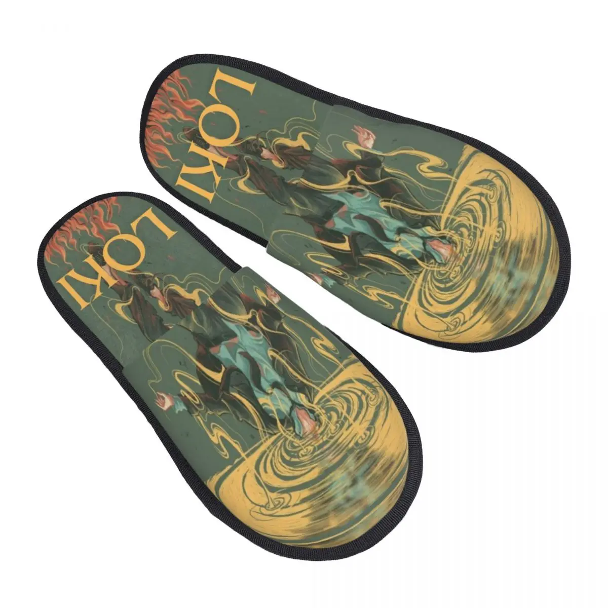 

Домашние тапочки Loki из скандинавской мифологии, женские уютные тапочки без шнуровки из пены с эффектом памяти, обувь для спальни