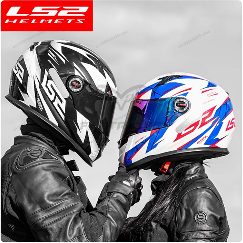 

LS2 Full Face Capacete Masculino ls2 FF358 Motocross Racing Man Woman Casco Moto Casque No Pump ECE Approved Quality