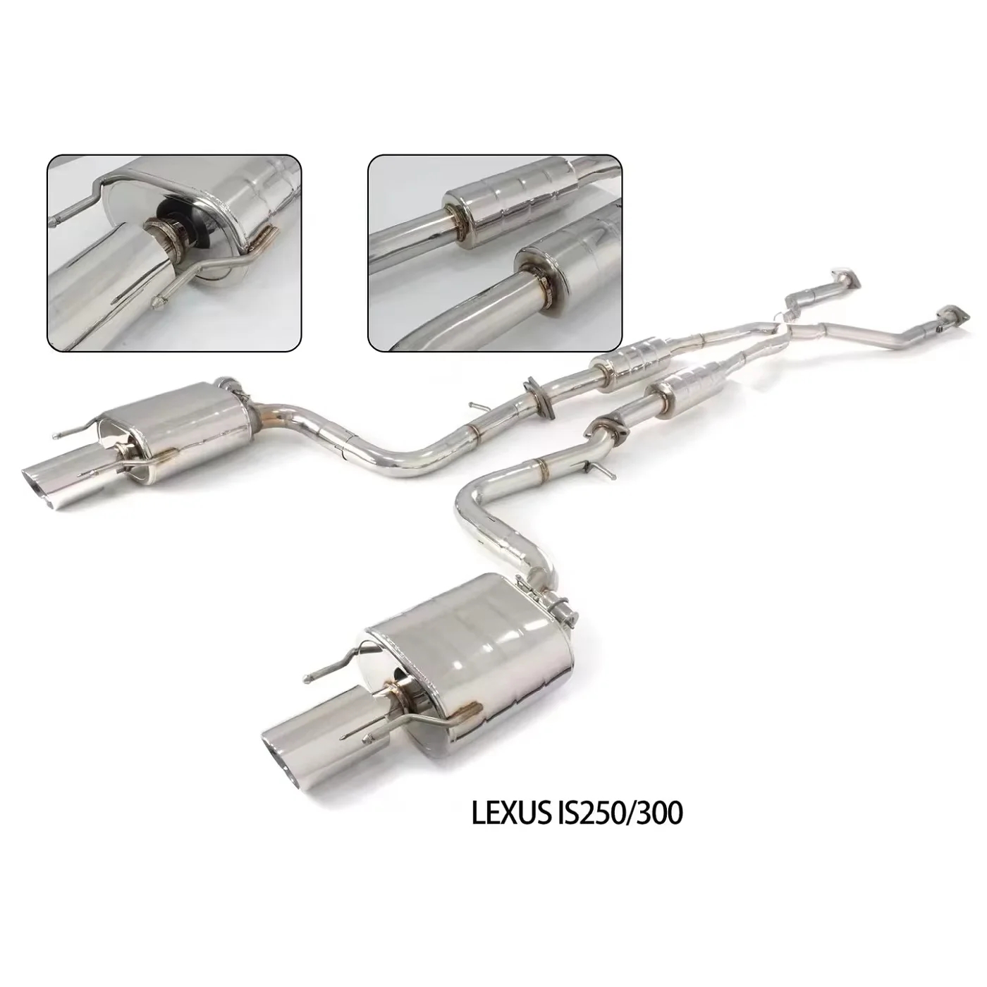 

ForContach Stainless Steel Exhaust Catback For LEXUS Is250 Is300 Exhaust System